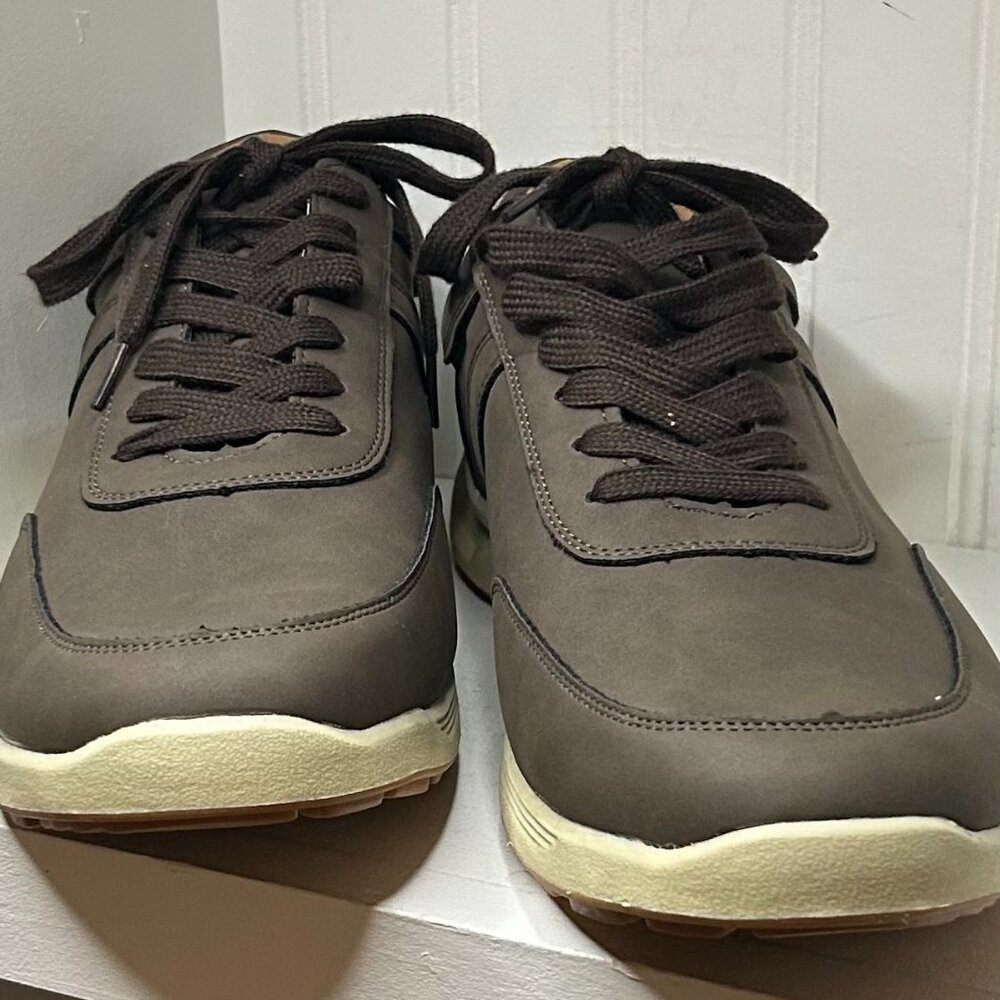 Deer Stags Men's Madison Fashion Sneaker, Dark Brown 10.5W